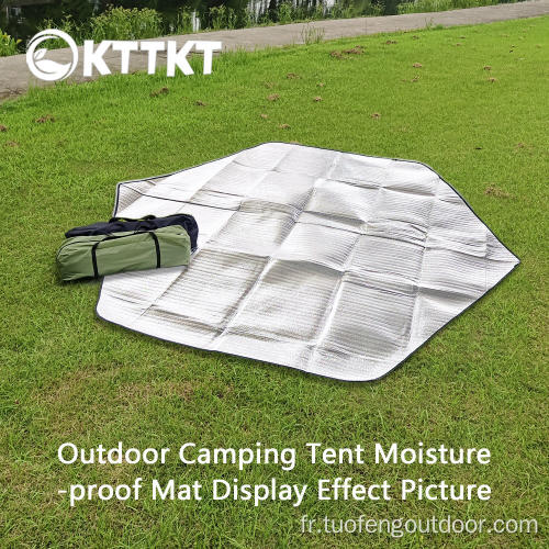 Mat d'humidité de tente hexagonale de camping extérieur